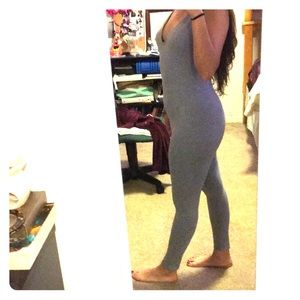 Fashionnova grey jumpsuit (size:Medium)
